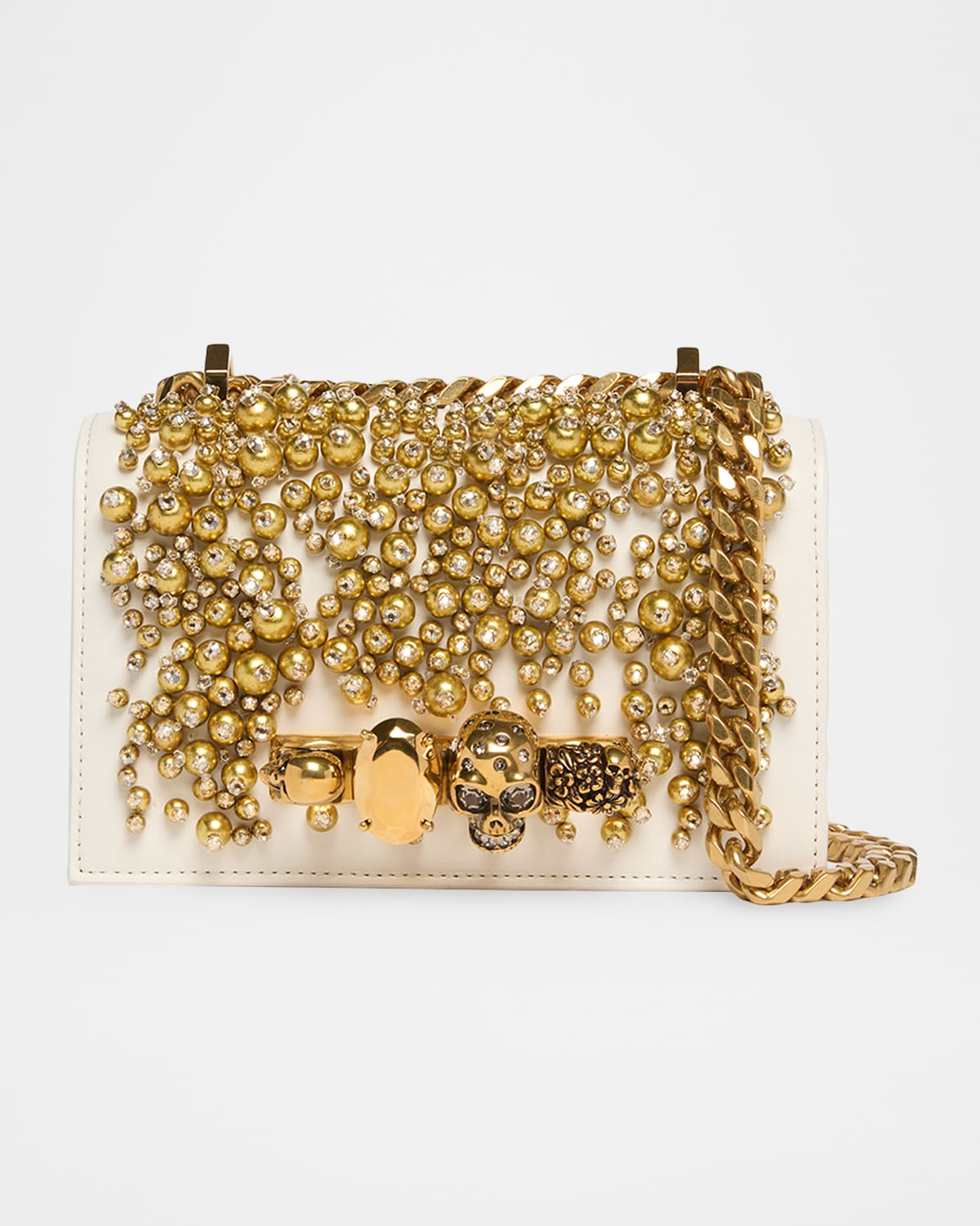Mcq Mini Crystal Beaded Satchel Shoulder Bag