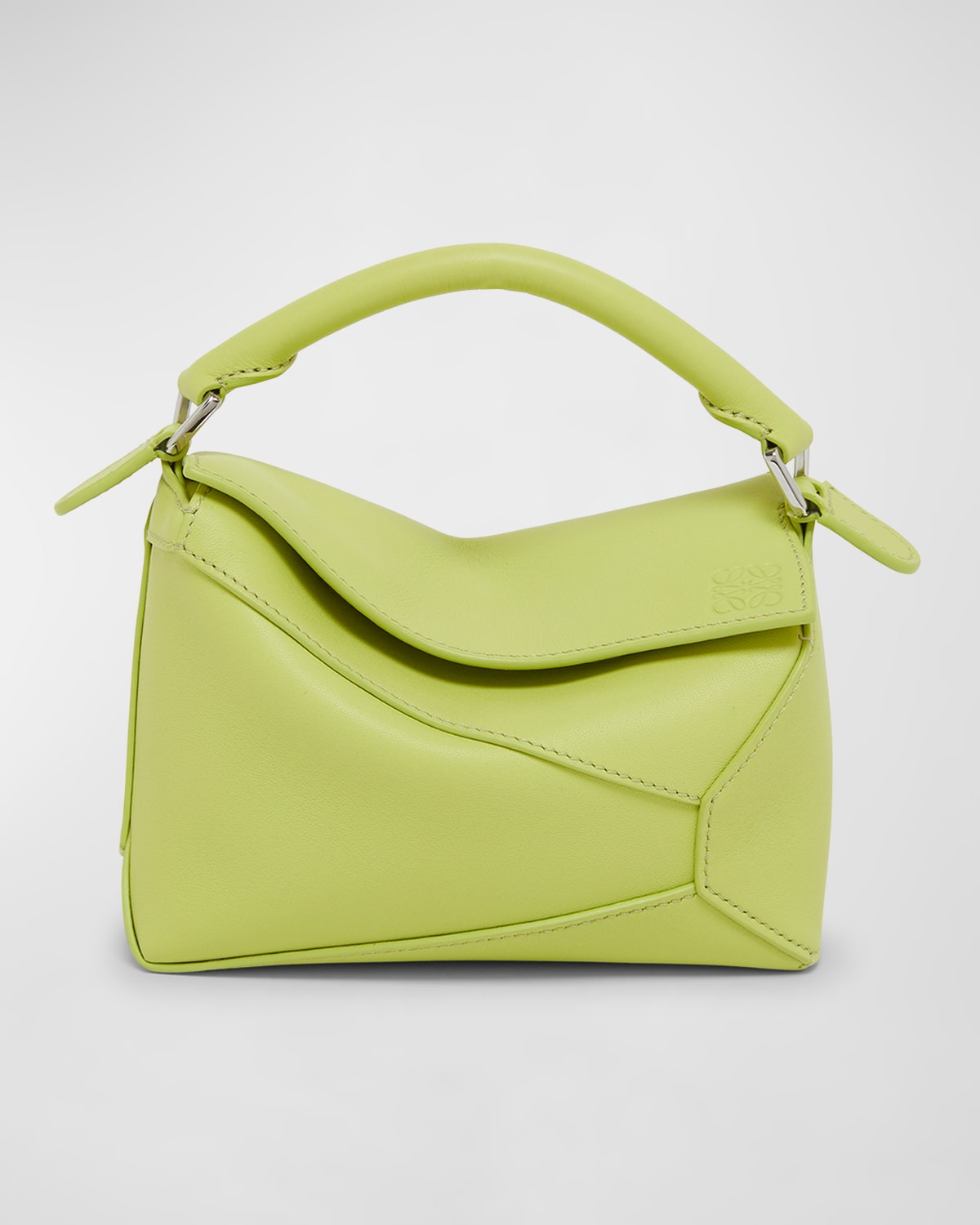 Loewe x Paula's Ibiza Puzzle Edge Mini Top-Handle Bag in Leather