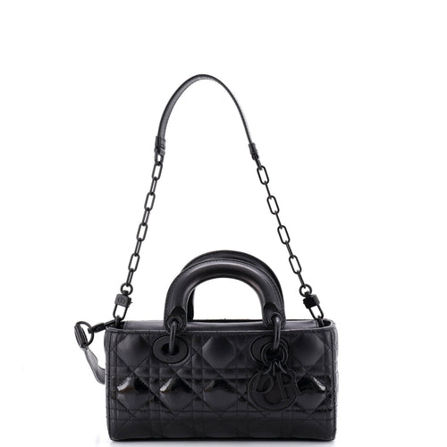 Lady D-Joy Bag Cannage Quilt Gradient Patent Small