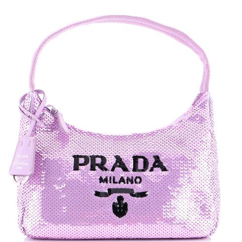PRADA Re-Edition 2000 Hobo Sequins Mini