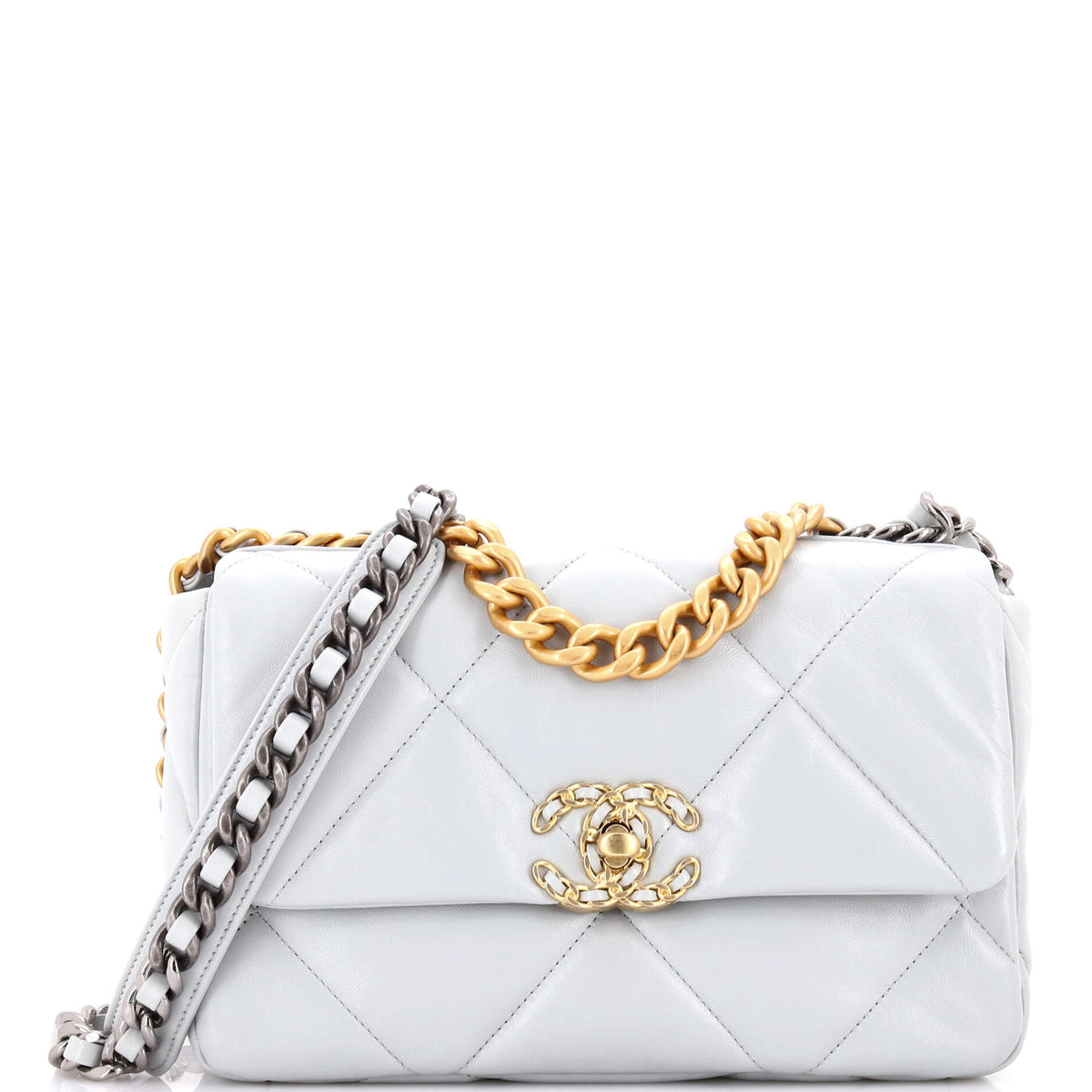 Chanel CHANEL 19 Flap Bag Quilted Leather Medium