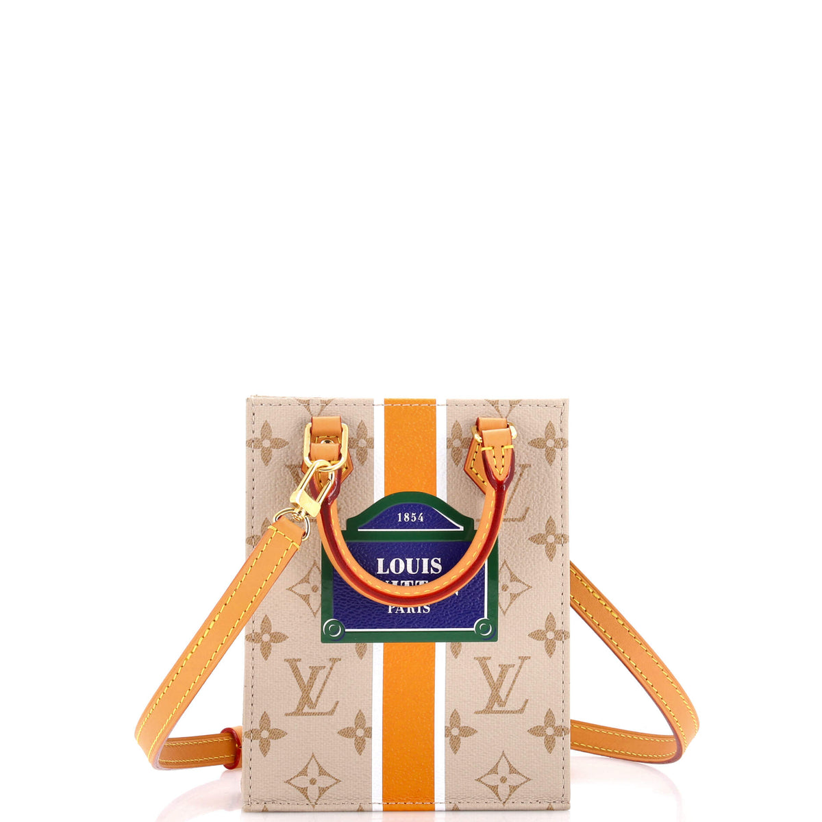 Louis Vuitton Petit Sac Plat Bag Monopaname Canvas