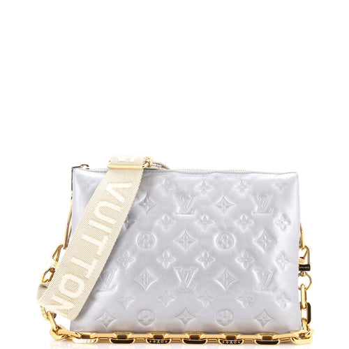 Coussin Bag Monogram Embossed Lambskin PM
