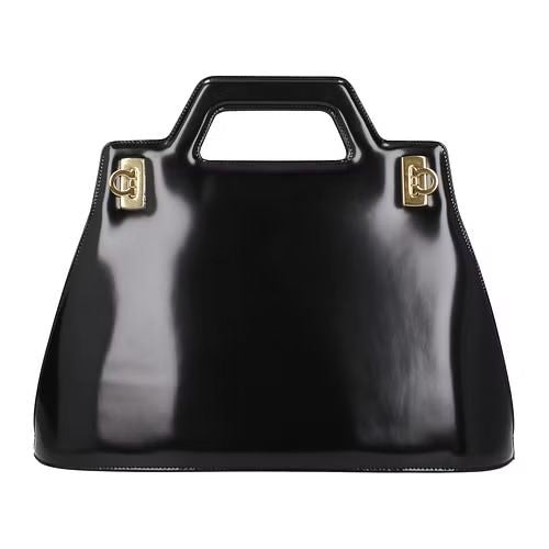 Ferragamo Women's Wanda Tote Bag in Black | Size UNICA | 2139610761287