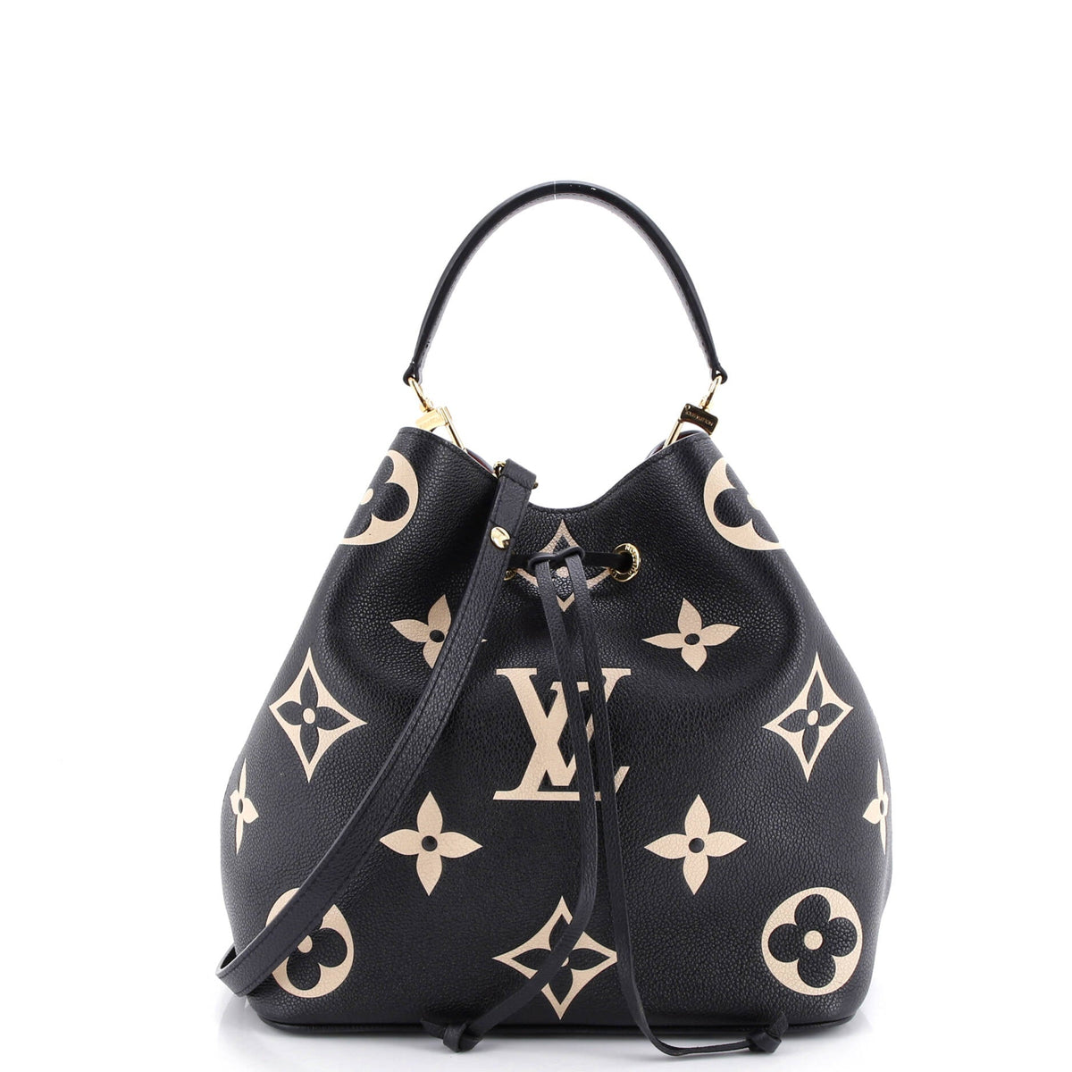 Louis Vuitton NeoNoe Handbag Bicolor Monogram Empreinte Giant MM