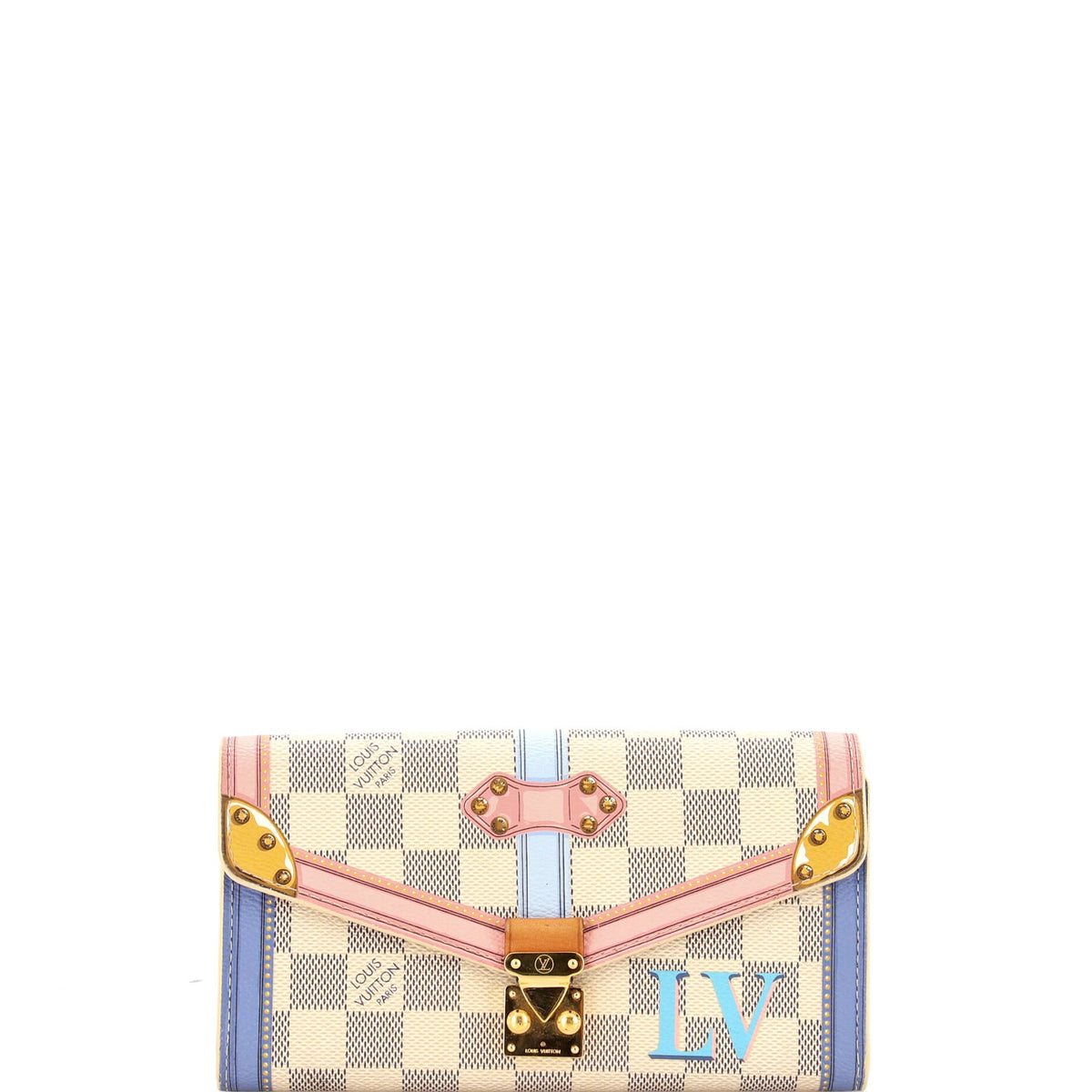 Louis Vuitton Sarah Wallet NM Limited Edition Damier Summer Trunks