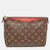 Cherry Monogram Canvas Pallas Clutch