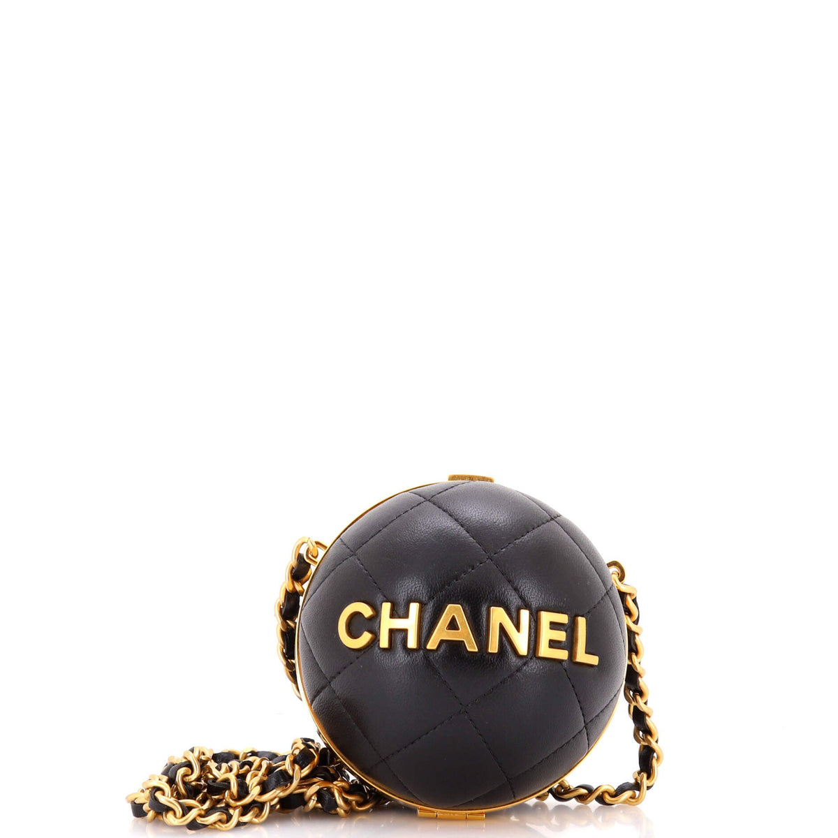 Chanel CHANEL 22 Sphere Minaudiere Quilted Lambskin