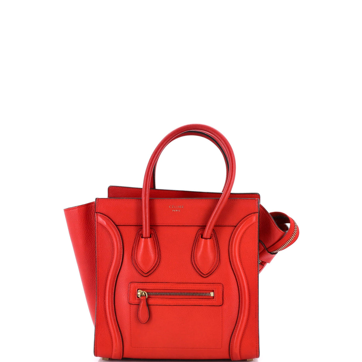 Celine CELINE Luggage Bag Grainy Leather Micro