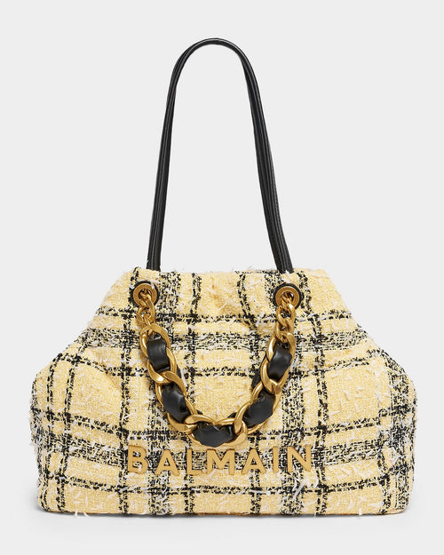 1945 Tote Bag in Plaid Tweed