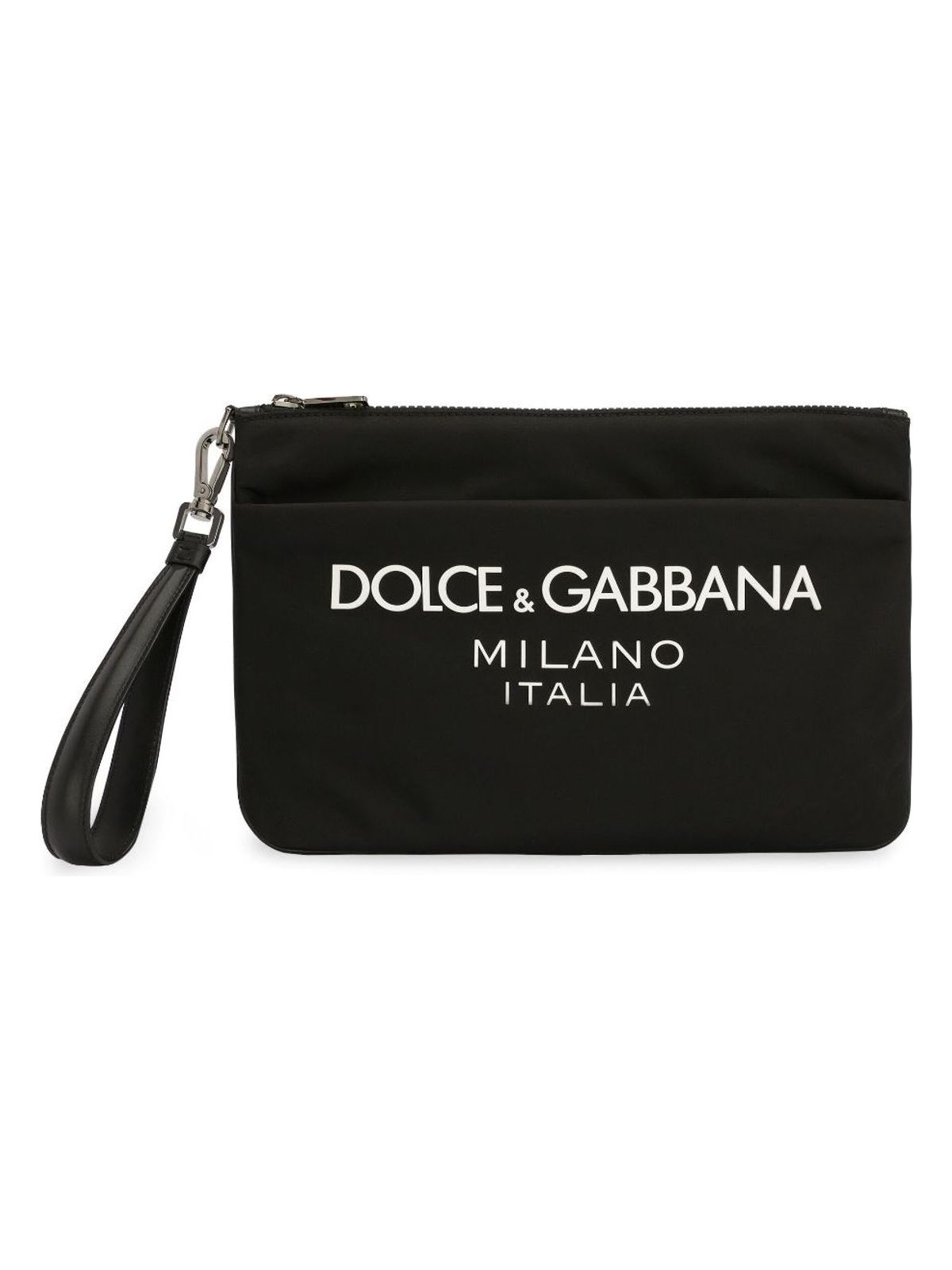 Dolce & Gabbana Men's Nylon Pouch in Black | Size UNI | BP3259AG1828B956