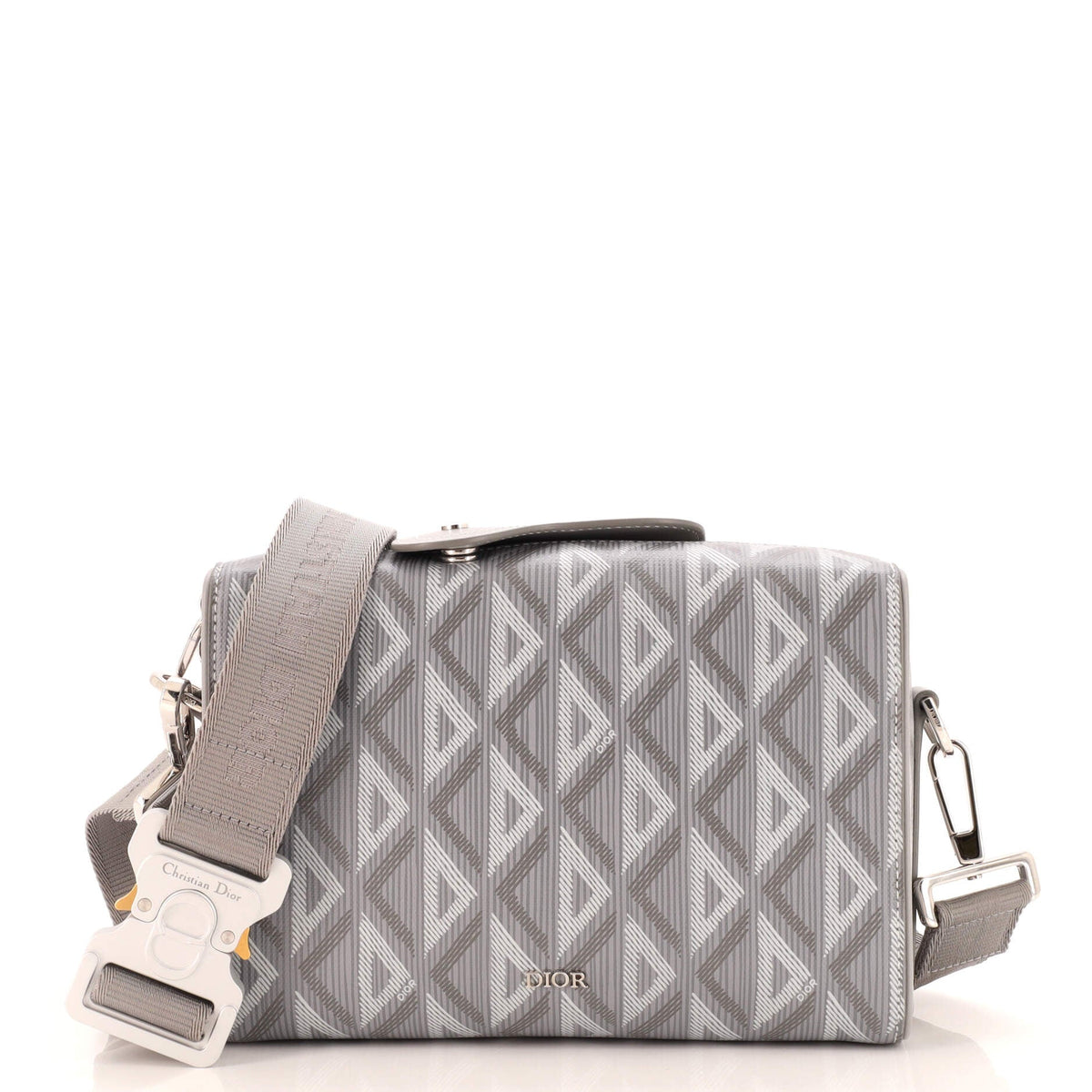 Christian Dior Lingot Messenger Bag CD Diamond Coated Canvas