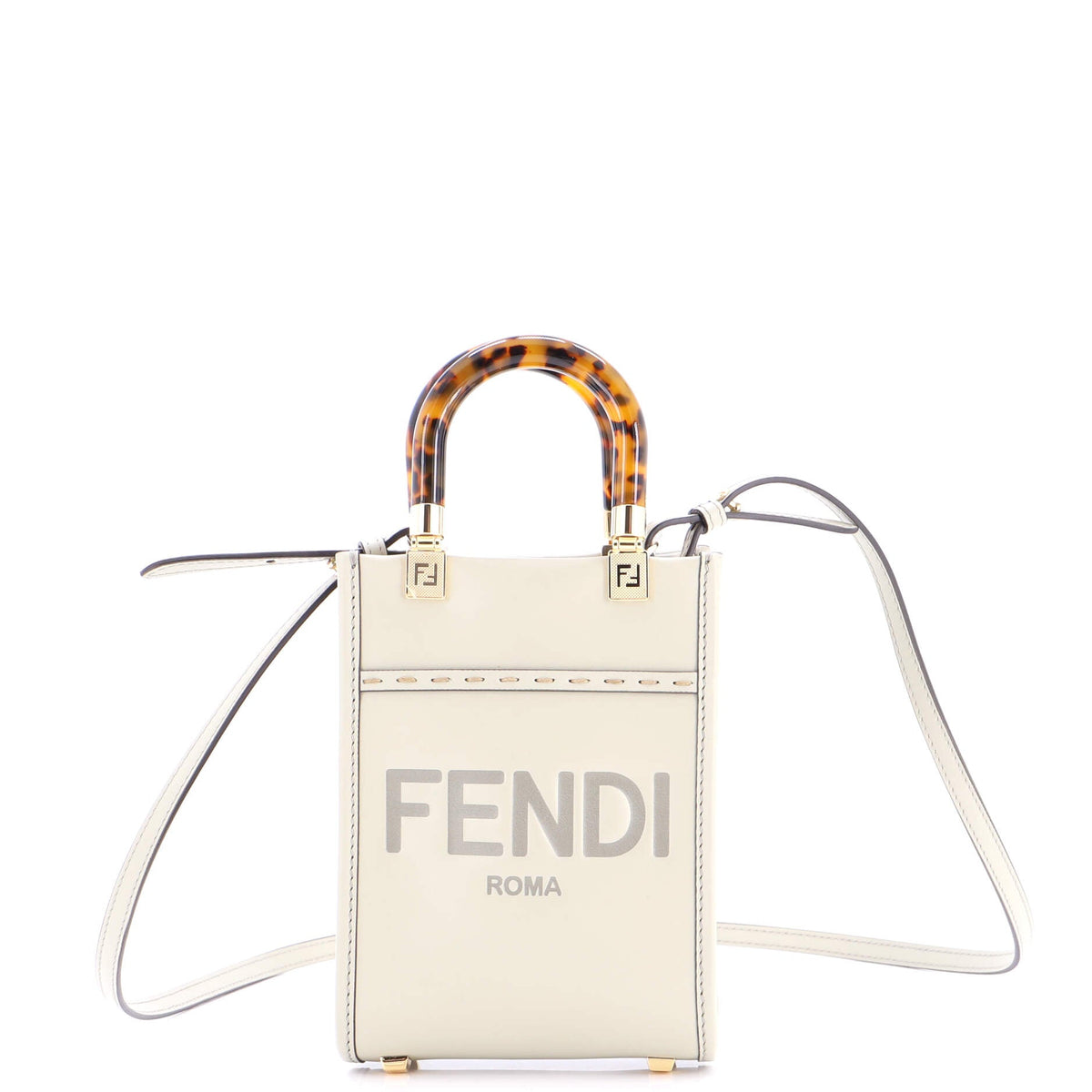 Fendi FENDI Sunshine Shopper Tote Leather Mini