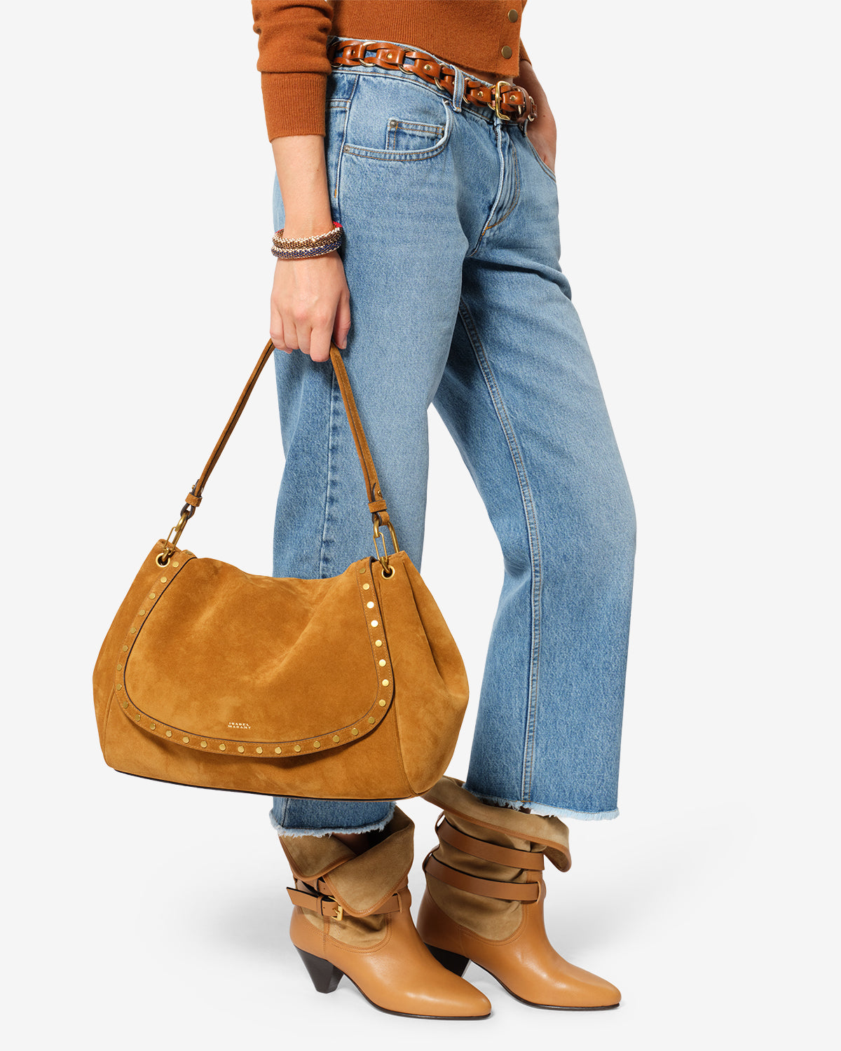 Isabel Marant Isabel Marant Chany XL Chany Xl Suede Bag - - Cognac - Isabel Marant