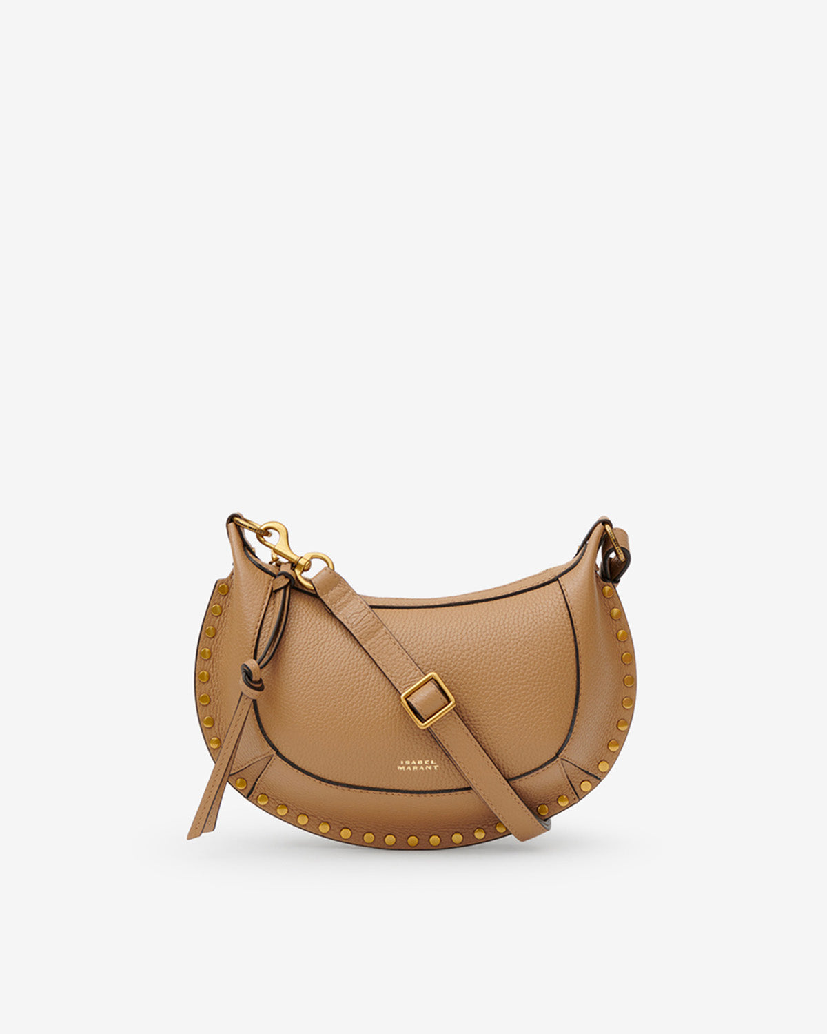 Isabel Marant Isabel Marant Oskan Moon Bag In Grained Leather - - Cappuccino - Isabel Marant