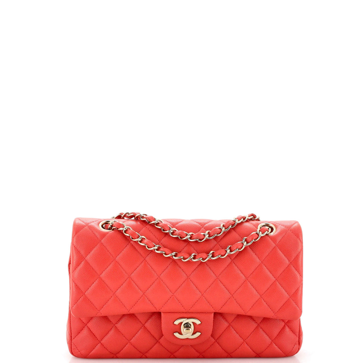 Chanel CHANEL Classic Double Flap Bag Quilted Caviar Medium
