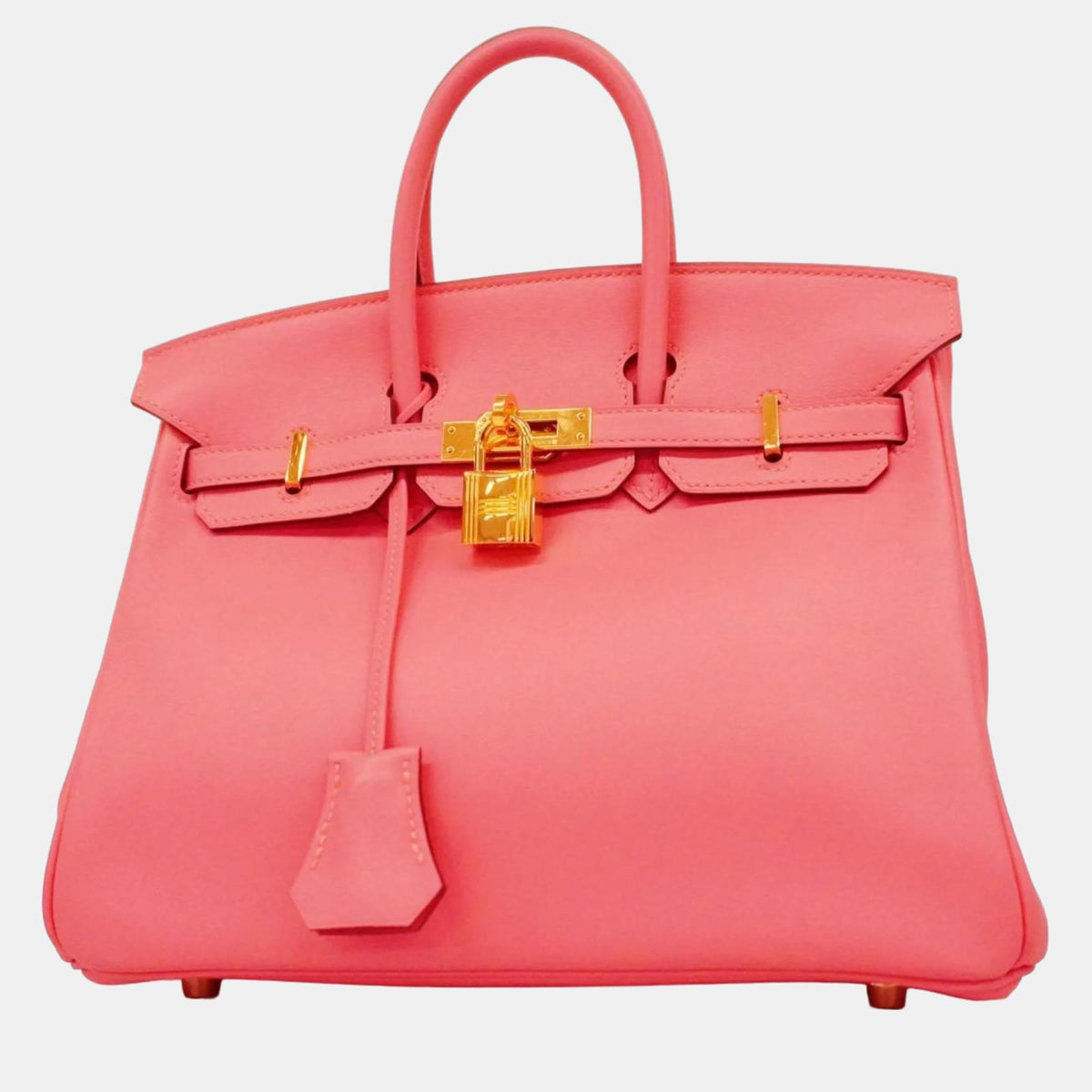 Hermès Rose Azalee Swift Leather Birkin 25 Tote Bag