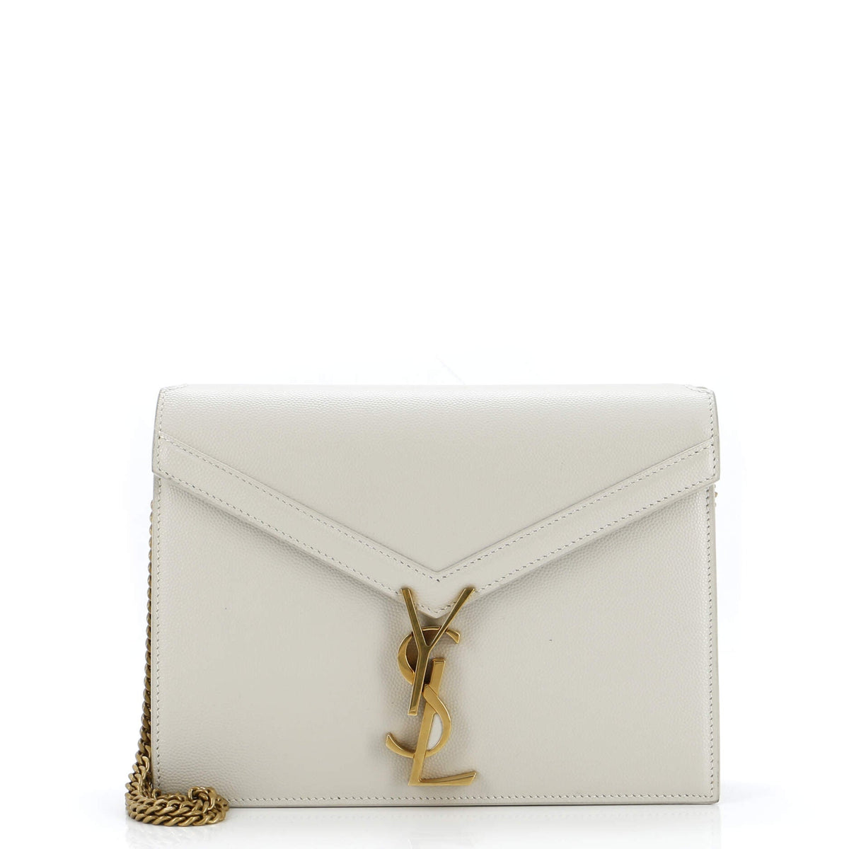 Saint Laurent Cassandra Chain Shoulder Bag Leather Small