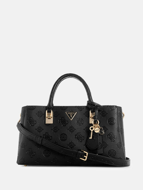 Tisha Debossed Peony Girlfriend Satchel