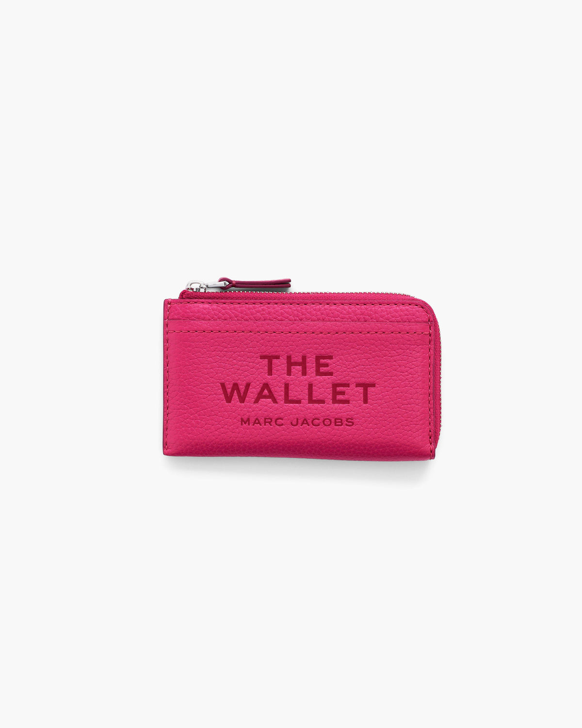 Marc Jacobs Marc Jacobs The Leather Top Zip Multi Wallet in Raspberry Pink
