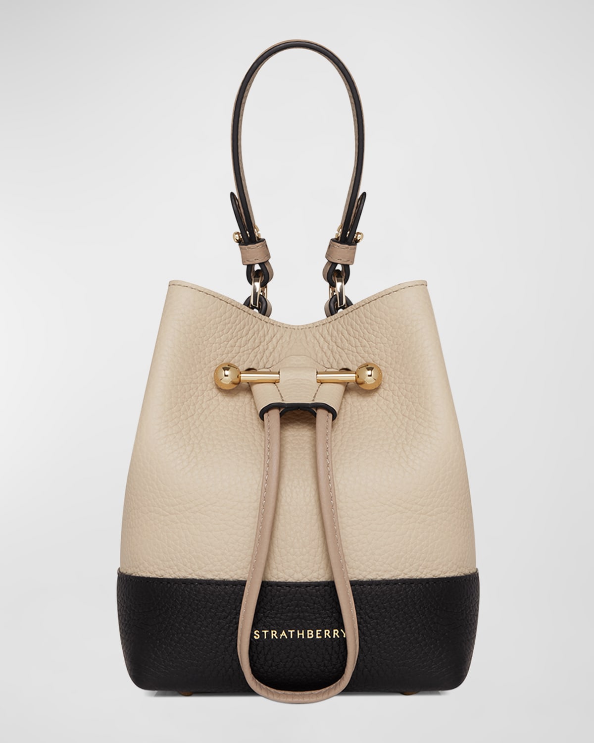 Strathberry Osette Drawstring Leather Crossbody Bag