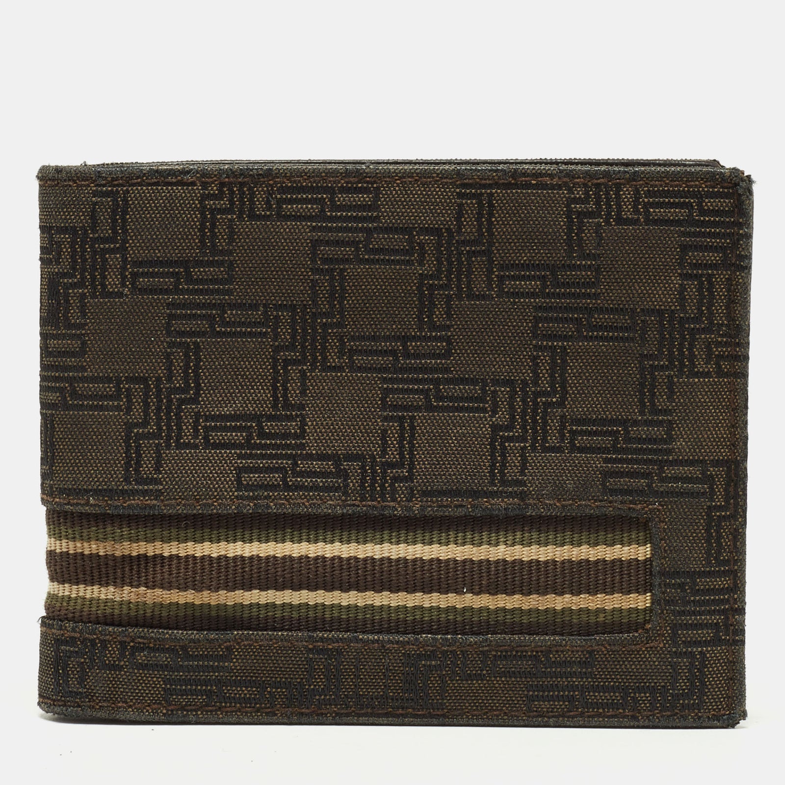 Dunhill Brown Monogram Canvas Bifold Wallet