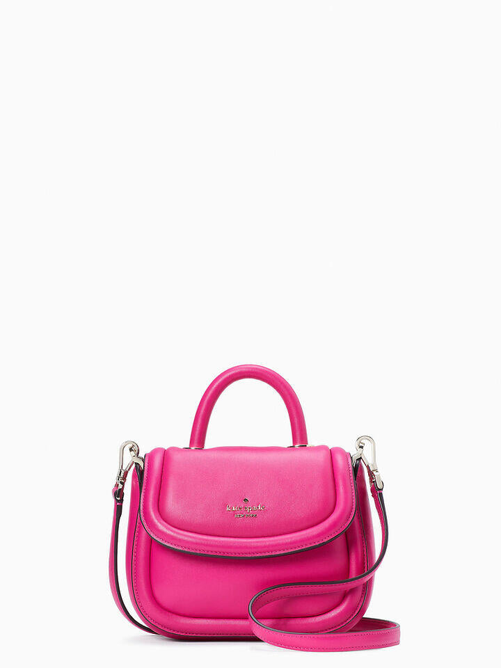 Kate Spade Au Puffy Smooth Leather Mini Top Handle Crossbody