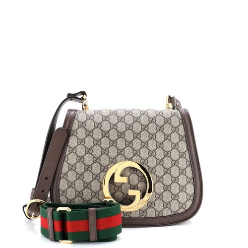 GUCCI Blondie NM Top Handle Bag GG Coated Canvas Medium