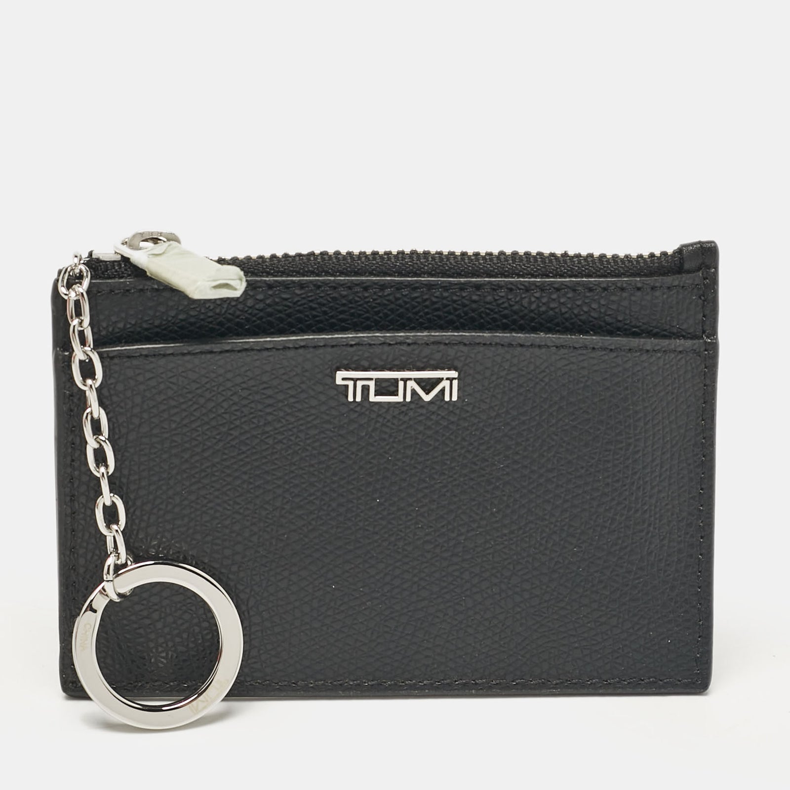 Tumi Tumi Black Leather Sinclair Slim Card Case