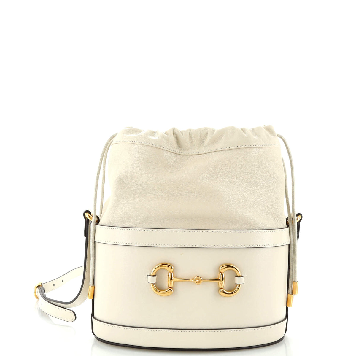 Gucci GUCCI Horsebit 1955 Bucket Crossbody Bag Leather Small