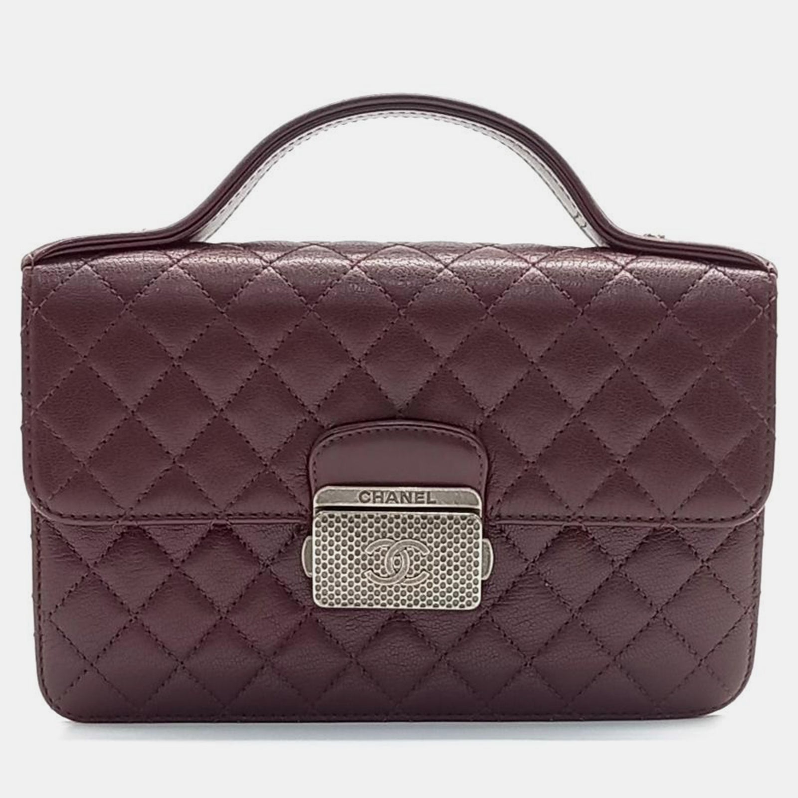 Chanel Burgundy Leather Crossbody Bag