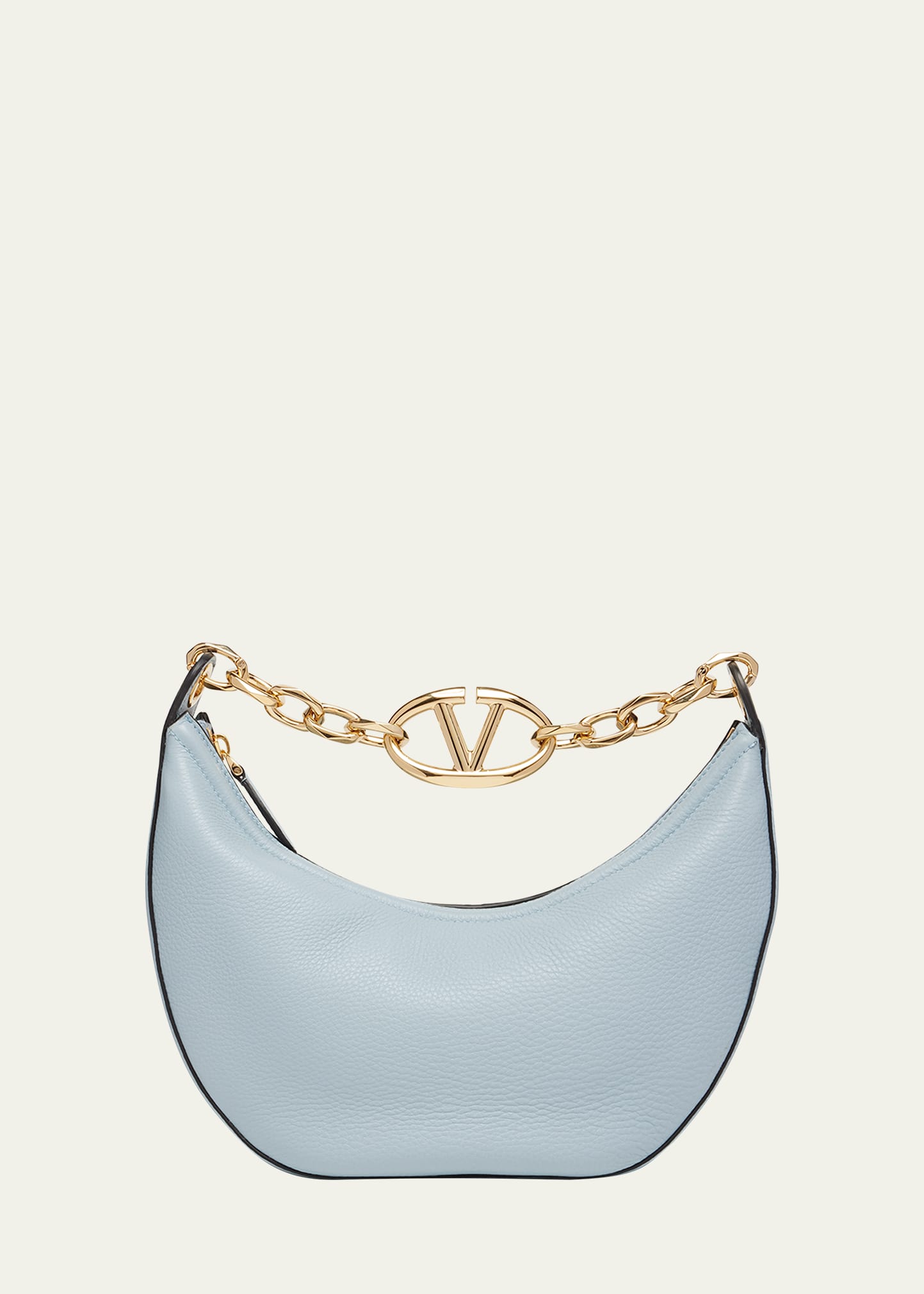 Valentino Petit sac hobo Moon en cuir de veau VLOGO