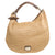 Tan Straw and Snake Skin Trim Handle Sky Hobo