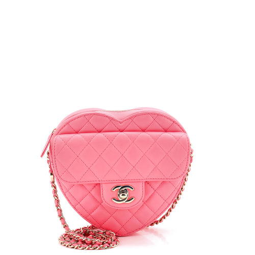 CHANEL CC in Love Heart Bag Quilted Lambskin