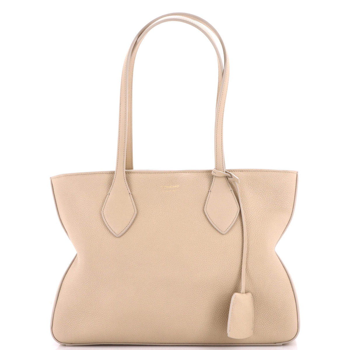 Salvatore Ferragamo Fold Side Star Tote Leather Medium