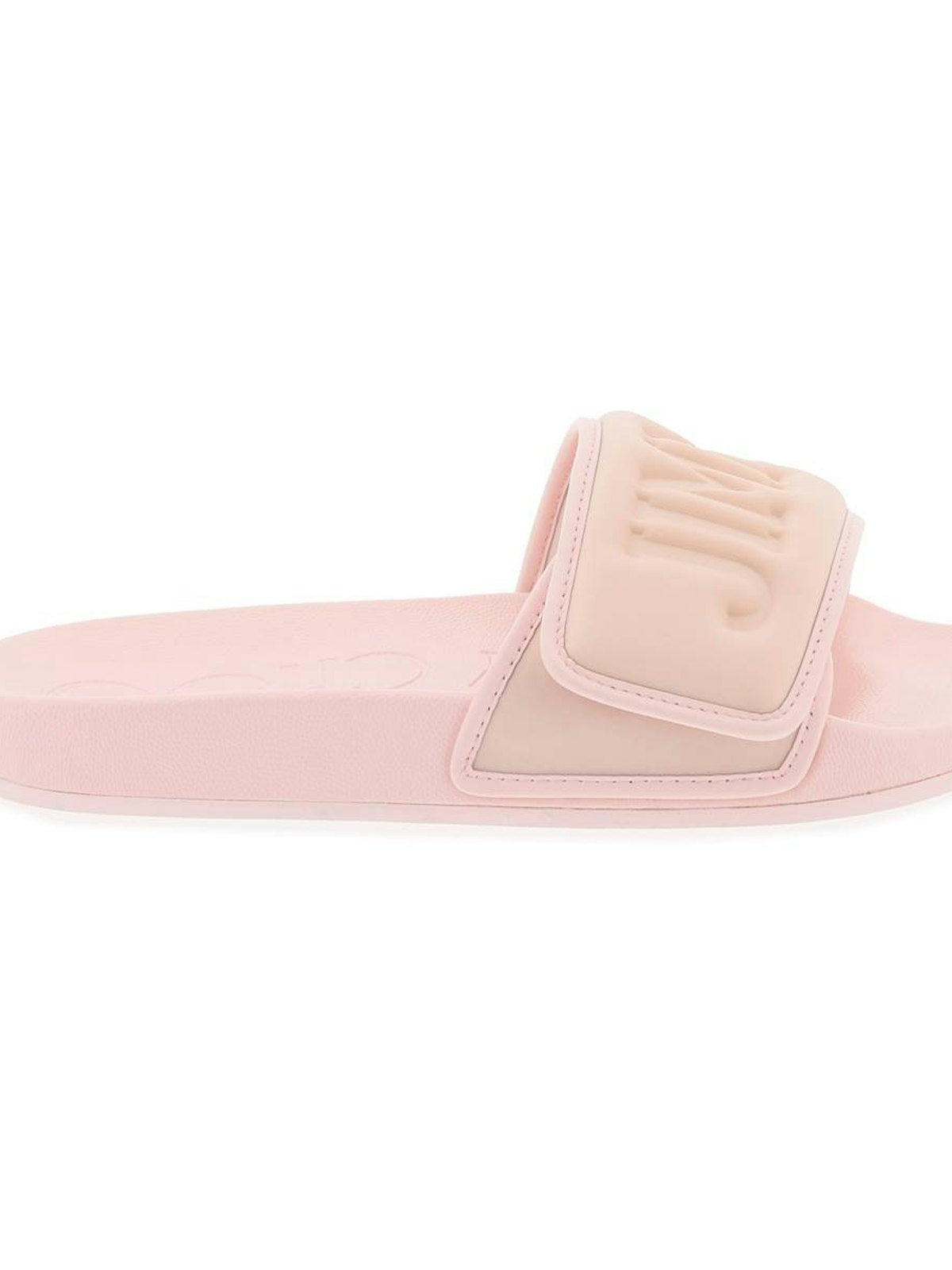 Jimmy Choo Men's Slides Fitz Con Fascia Logata In Lycra in Pink | Size 40 | FITZFPFP