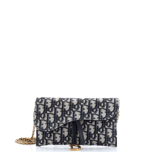Saddle Chain Wallet Oblique Canvas