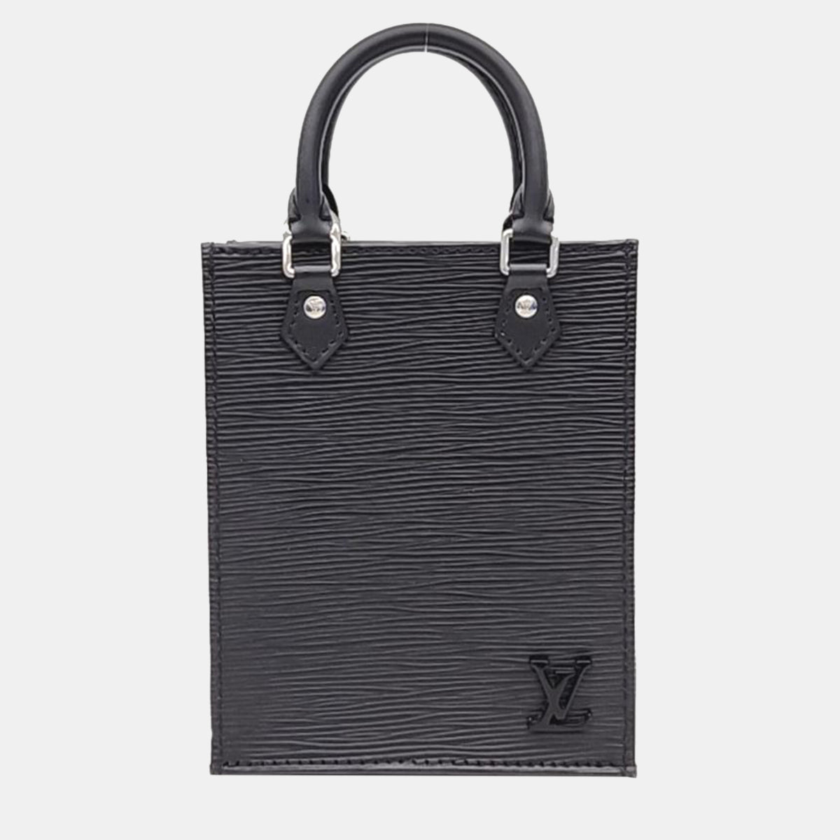 Louis Vuitton Black Epi Leather Petit Sac Plat Bag