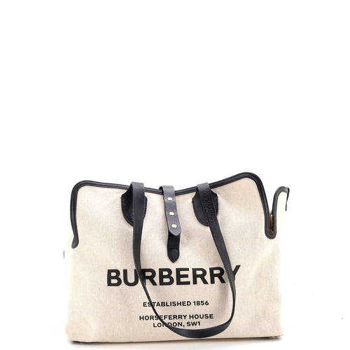 Soft Belt Bag Canvas with Leather Medium