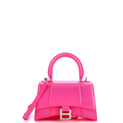 Hourglass Top Handle Bag Leather XS