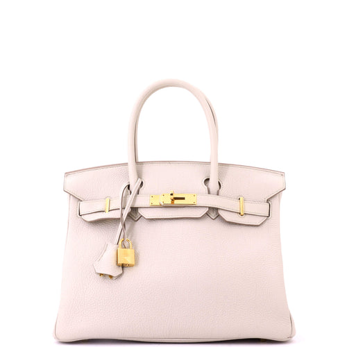 Birkin Handbag Light Togo with Gold Hardware 30
