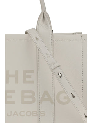 Marc Jacobs Belt Shoulder Shoulder Grained Calf Leather Tote Bag - White