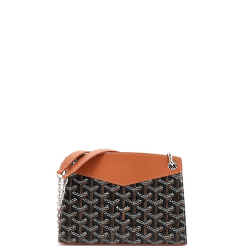 GOYARD Structured Rouette Chain Shoulder Bag Coated Canvas Mini