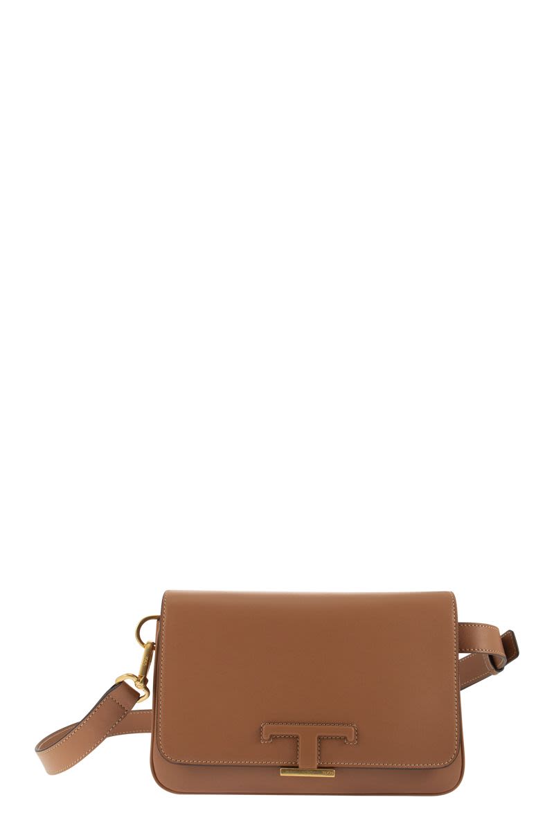 Tod's Men's T Timeless Belt Bag Mini in Cognac | XBMTSIR0100RLX