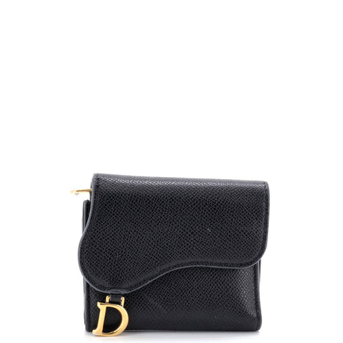 Saddle Lotus Wallet Leather Mini