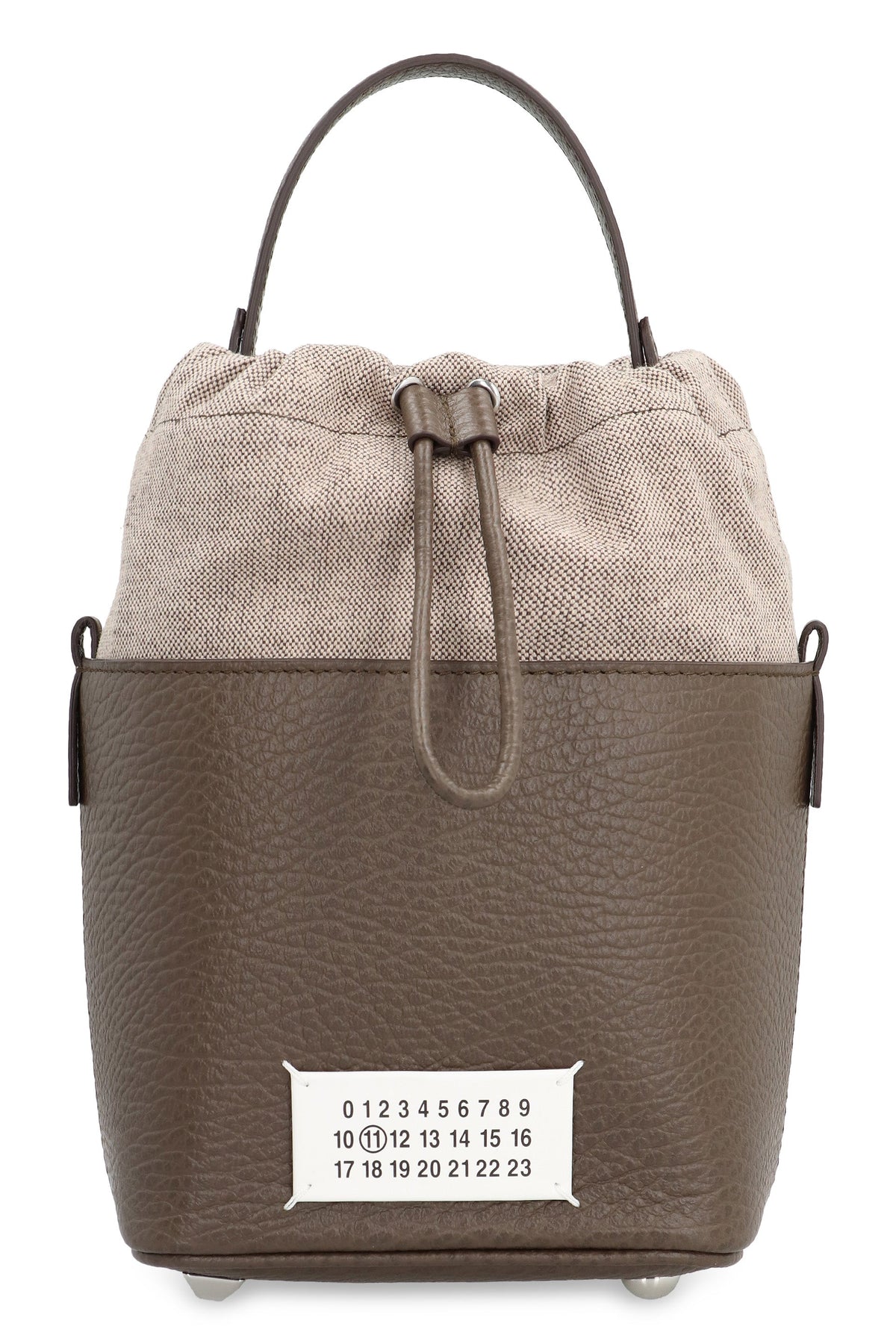 Maison Margiela Women's 5Ac Leather Bucket Bag in Brown | S61WG0035P4348 Color T2147