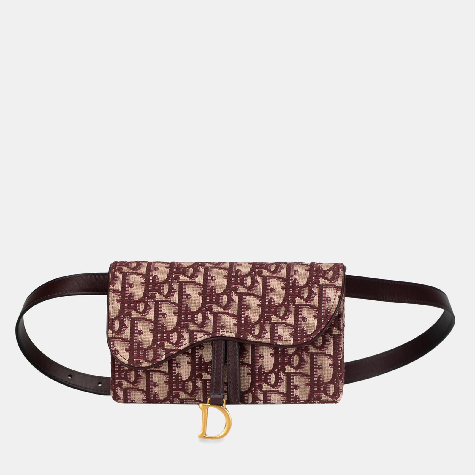 Dior Oblique Canvas Saddle Belt Bag