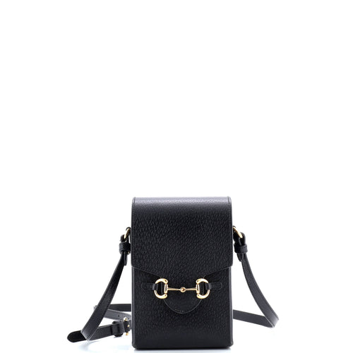 GUCCI Horsebit 1955 Crossbody Bag Leather Mini