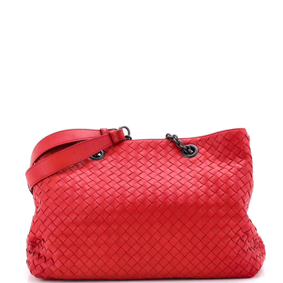 Bottega Veneta Double Chain Tote Intrecciato Nappa Medium