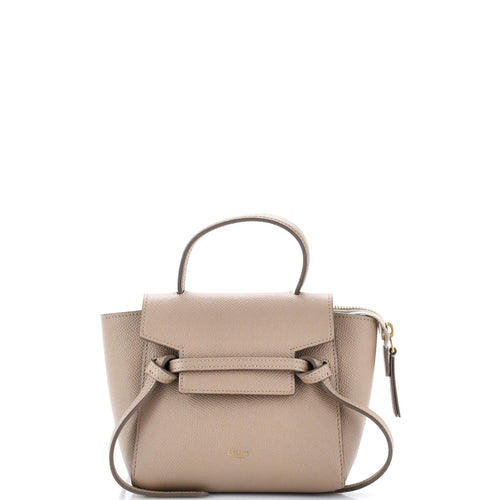 CELINE Belt Bag Textured Leather Pico